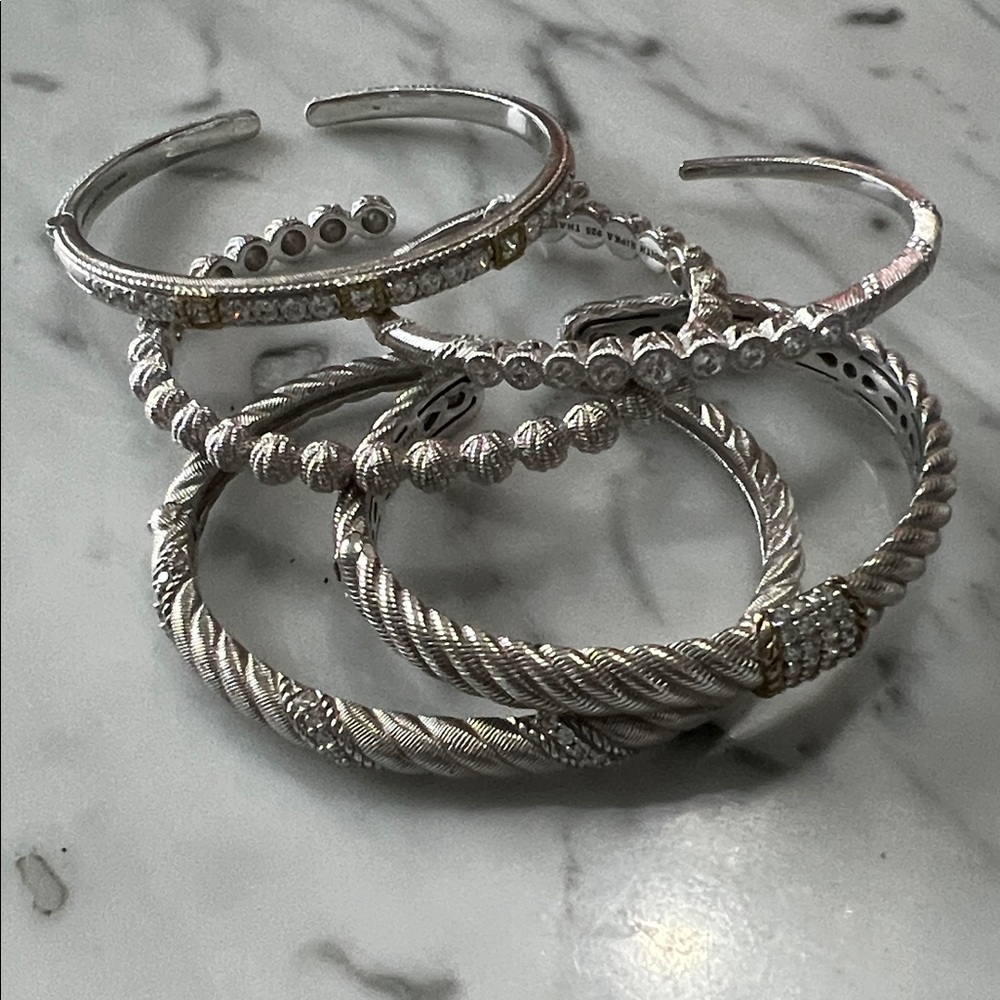 🎉SOLD ON EBAY🎉 - Judith Ripka Silver Bracelet Collection